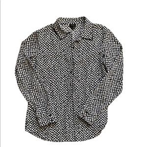 Theory Houndstooth Blouse